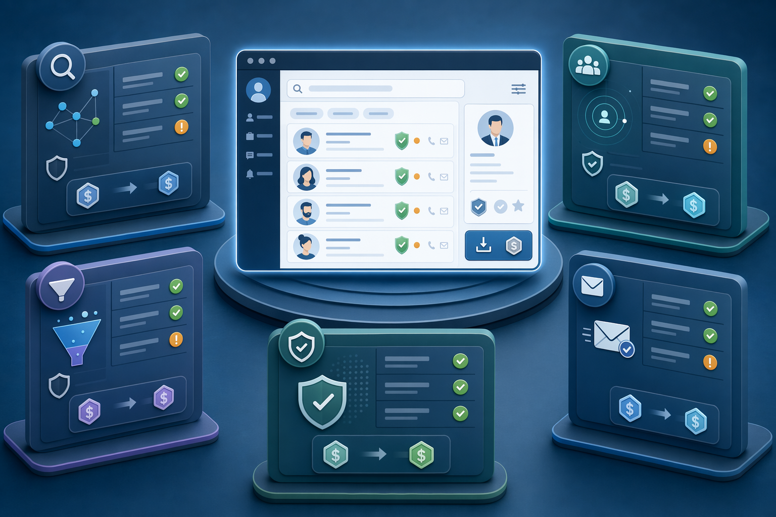 Illustration for: 6 LinkedIn Prospecting Tools That Verify Before Download
