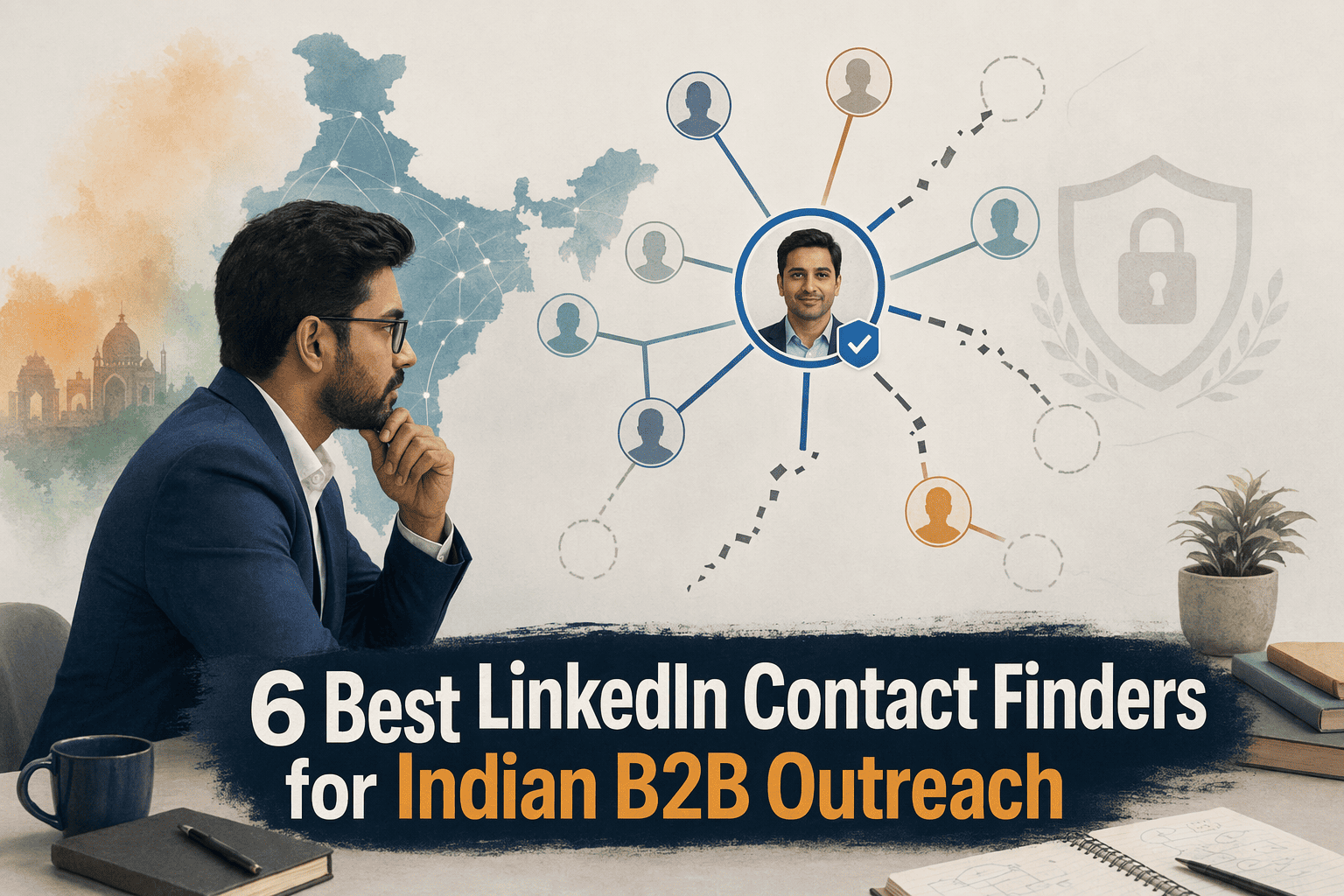 Hero image for article: 6 Best LinkedIn Contact Finders for Indian B2B Outreach