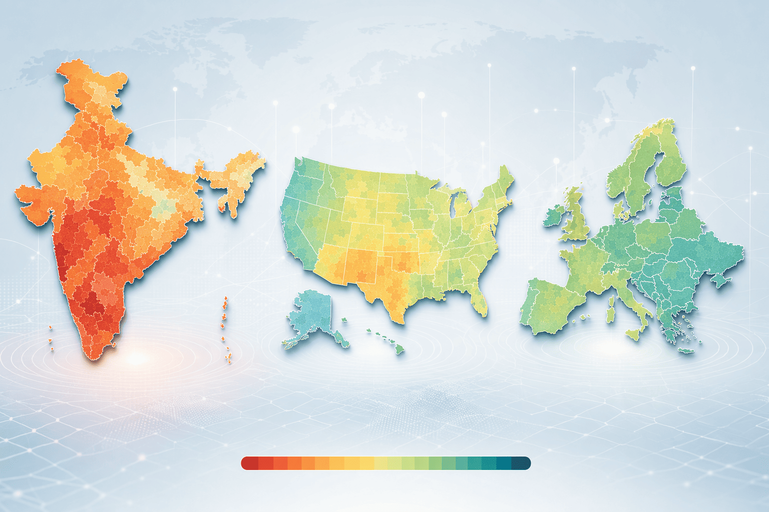 Illustration for: Regional Accuracy Differences: India, US, and EU Phone Data Quality