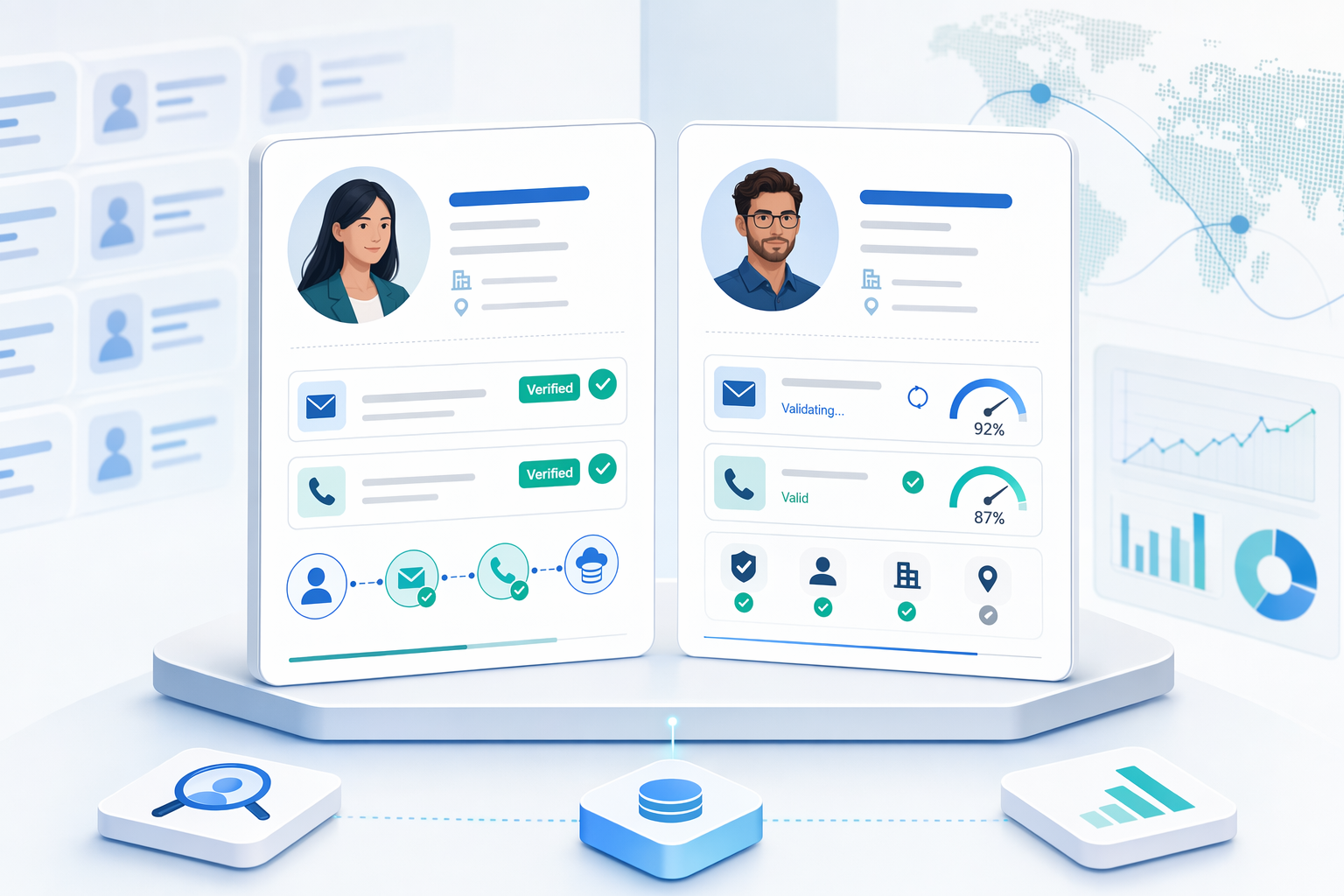 Illustration for: Tools That Verify Contacts Before Download