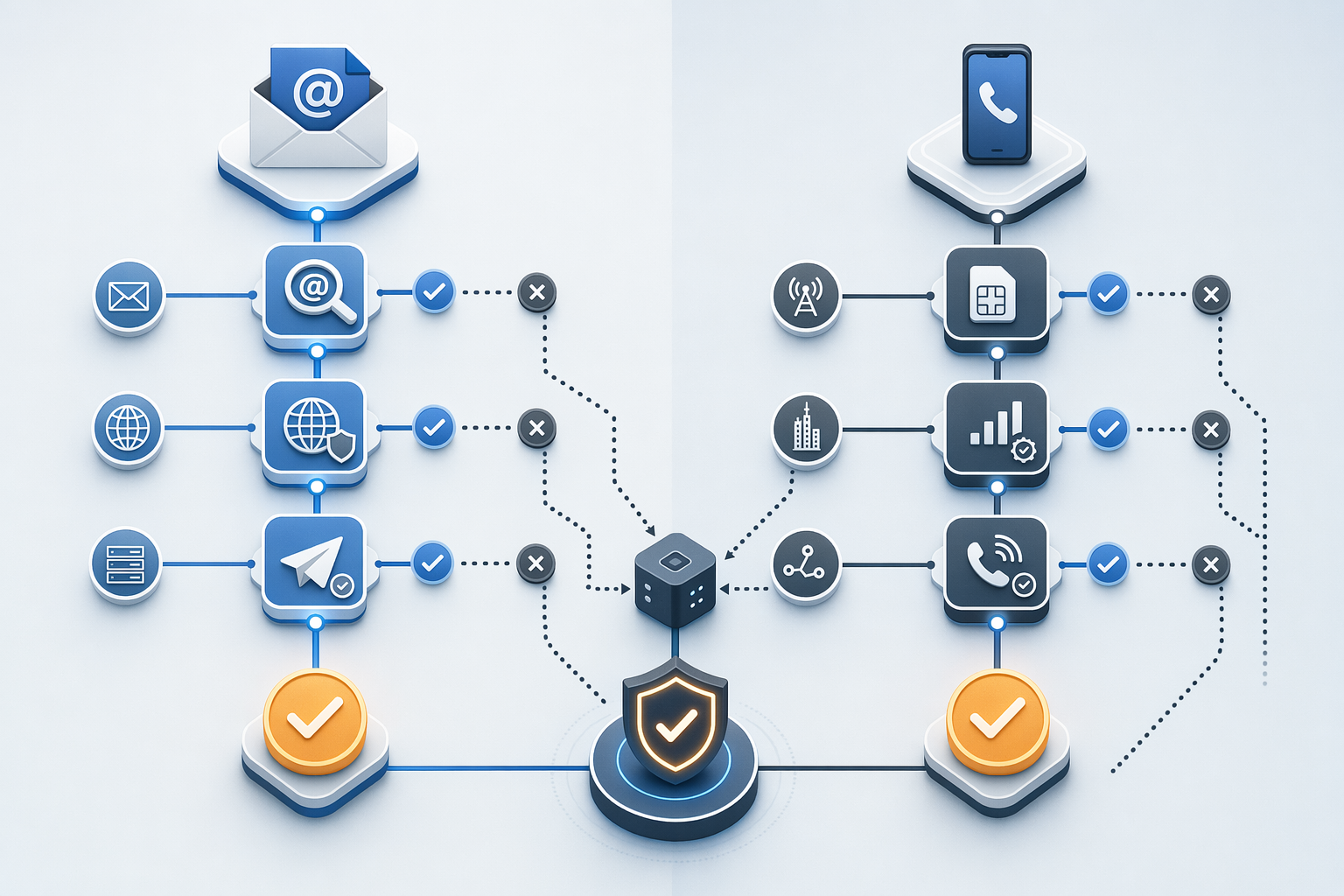 Illustration for: What 'High Accuracy' Actually Means: Email vs. Phone Number Verification