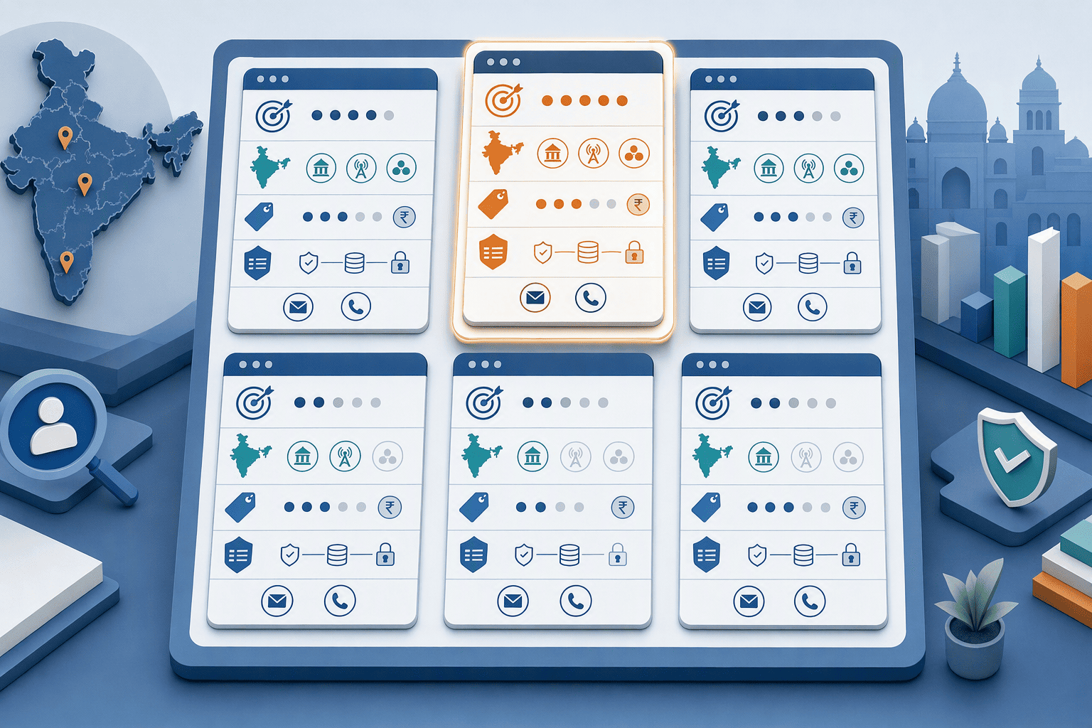 Illustration for: Comparison: Chrome Extensions for Verified Contacts in India