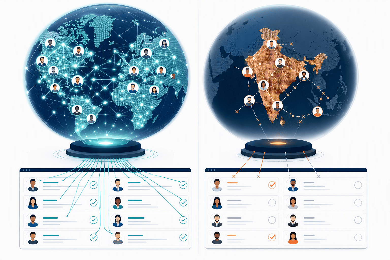 Illustration for 2. Lusha, The Globally Recognised Database with Indian Depth Constraints