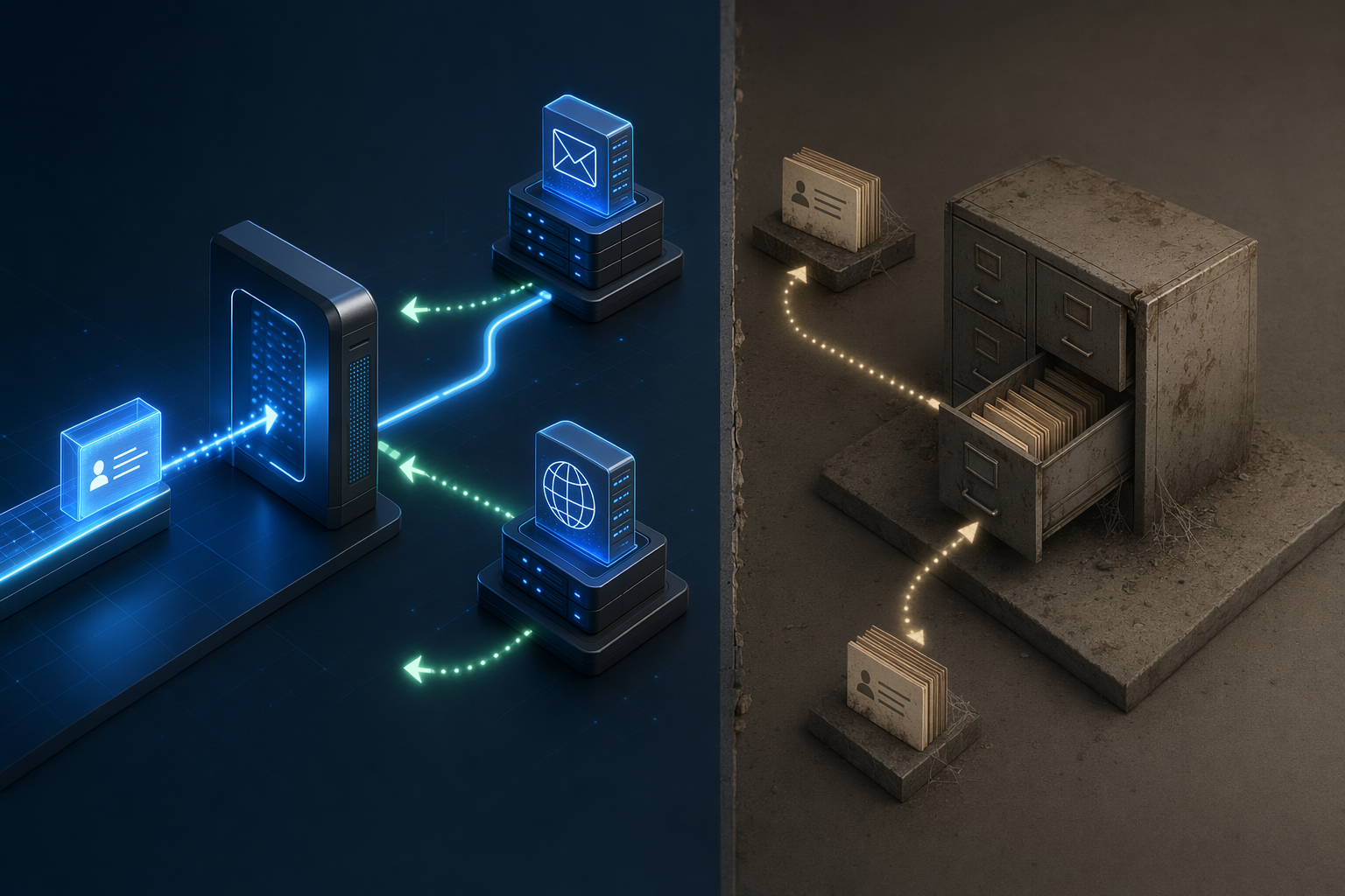 Illustration for: How Contact Verification Actually Works (Real-Time vs Static Databases)