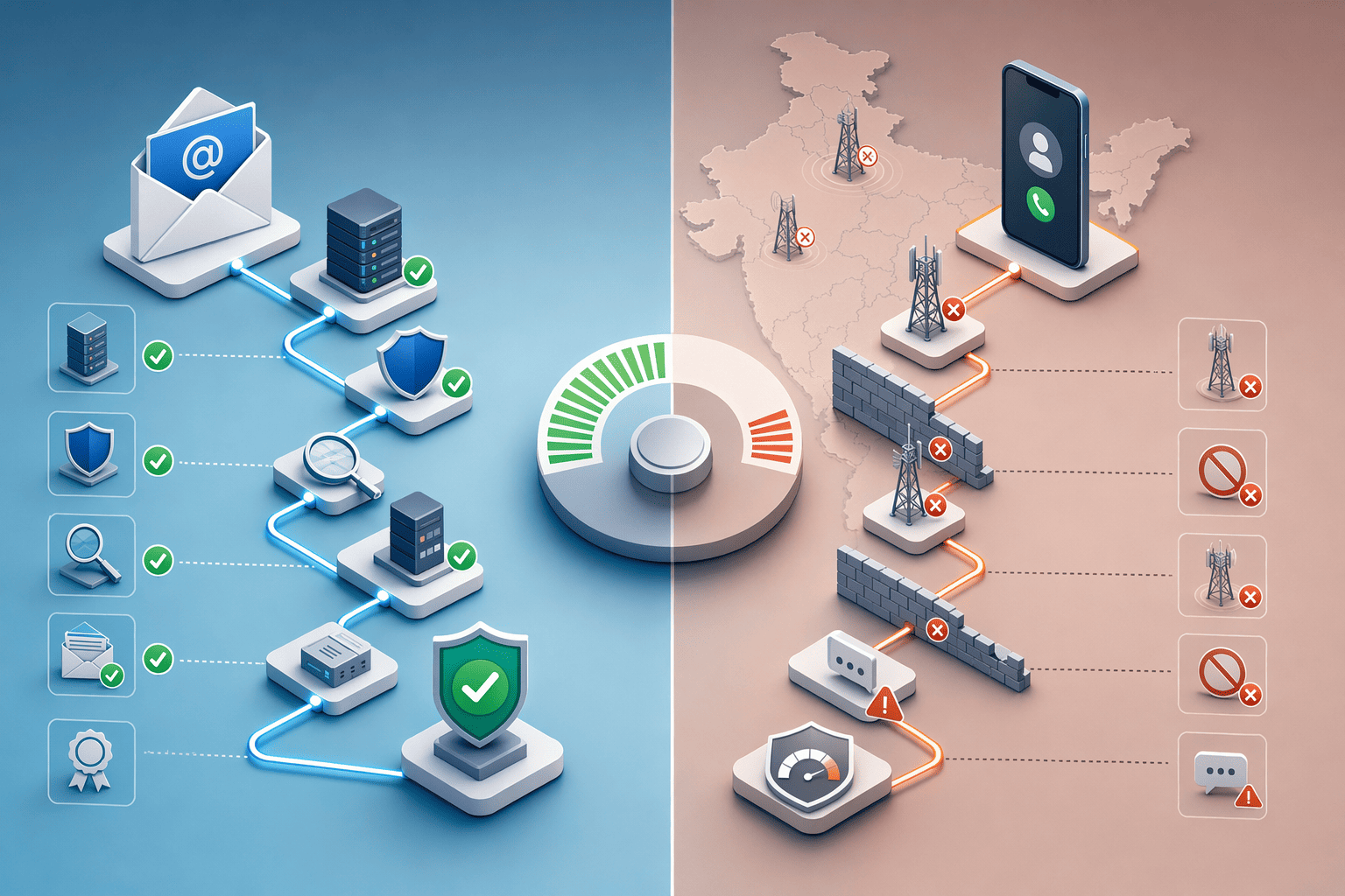 Illustration for: Email Accuracy vs Phone Accuracy: Why They're Separate Metrics
