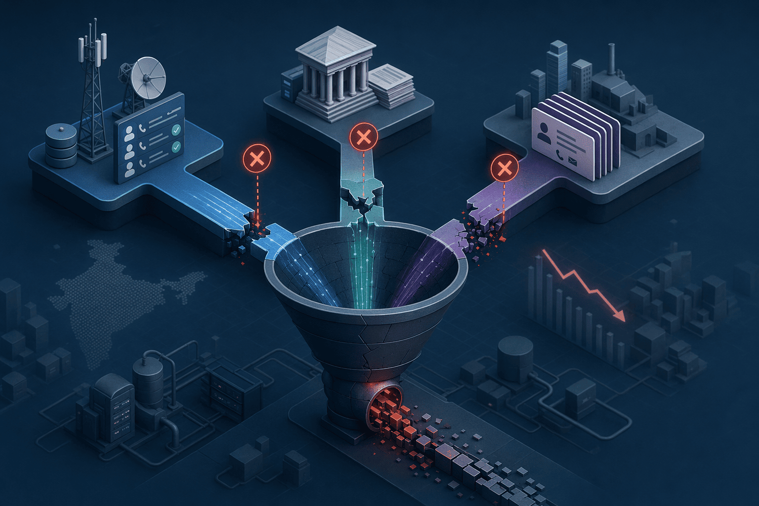 Illustration for: Why Global Contact Discovery Tools Underperform in Indian B2B Markets
