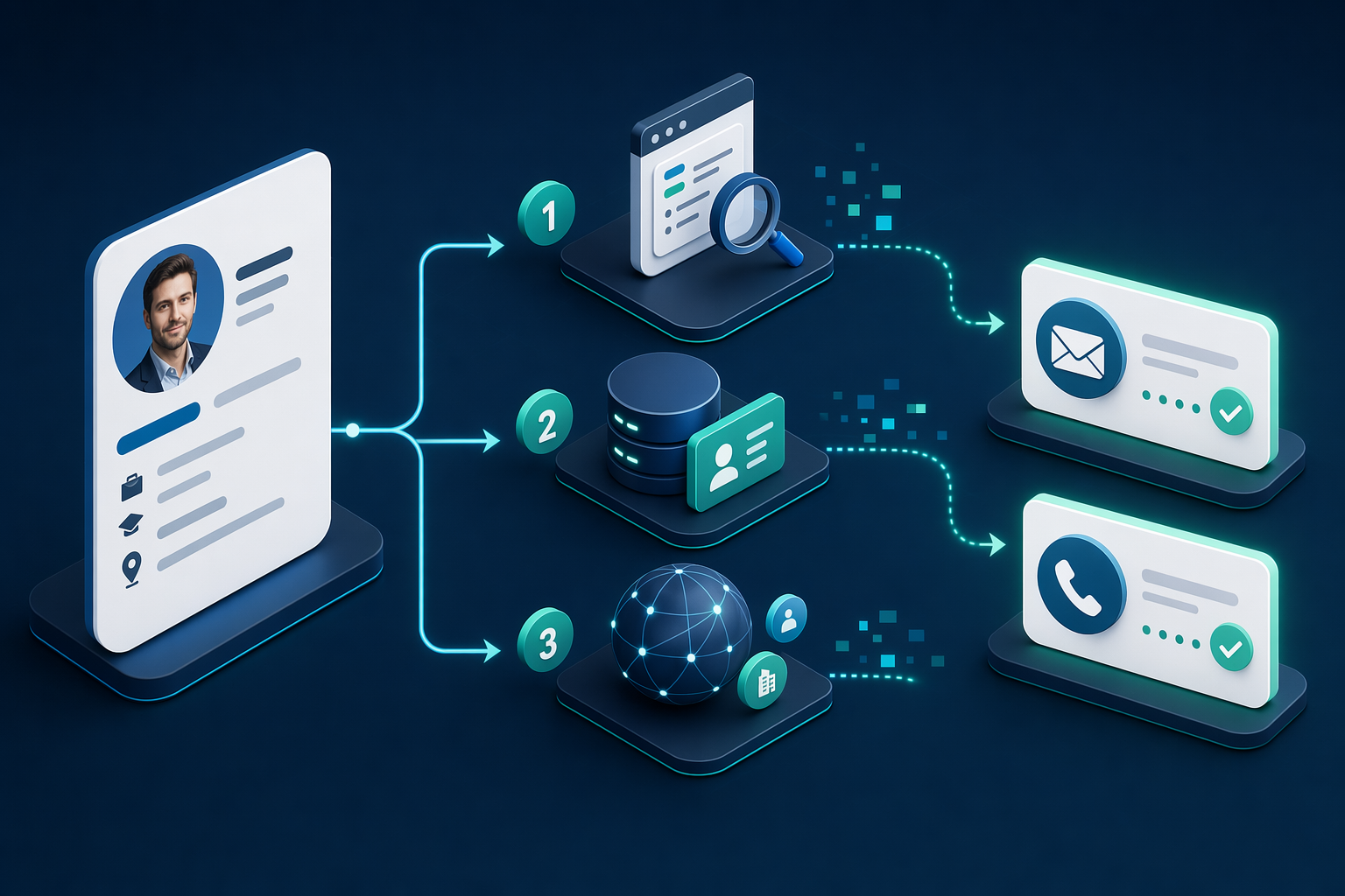 Illustration for: How LinkedIn Contact Discovery Tools Actually Work