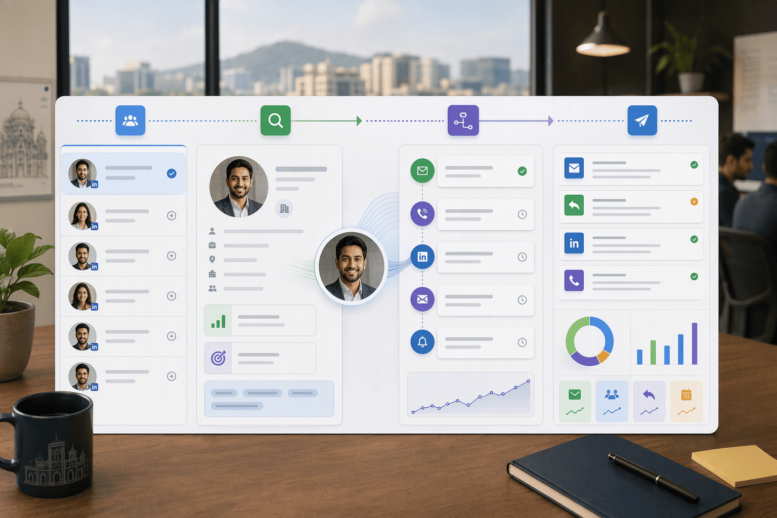 Illustration for 4. Easyleadz, Indian Sales Engagement Platform with Integrated Contact Discovery
