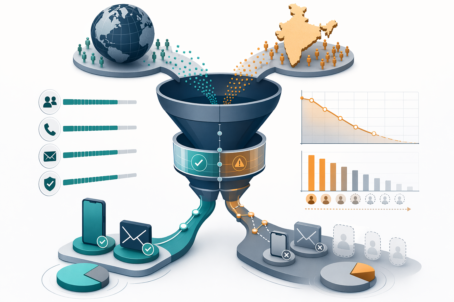 Illustration for: Why Contact Verification Accuracy Matters for Indian B2B Prospecting