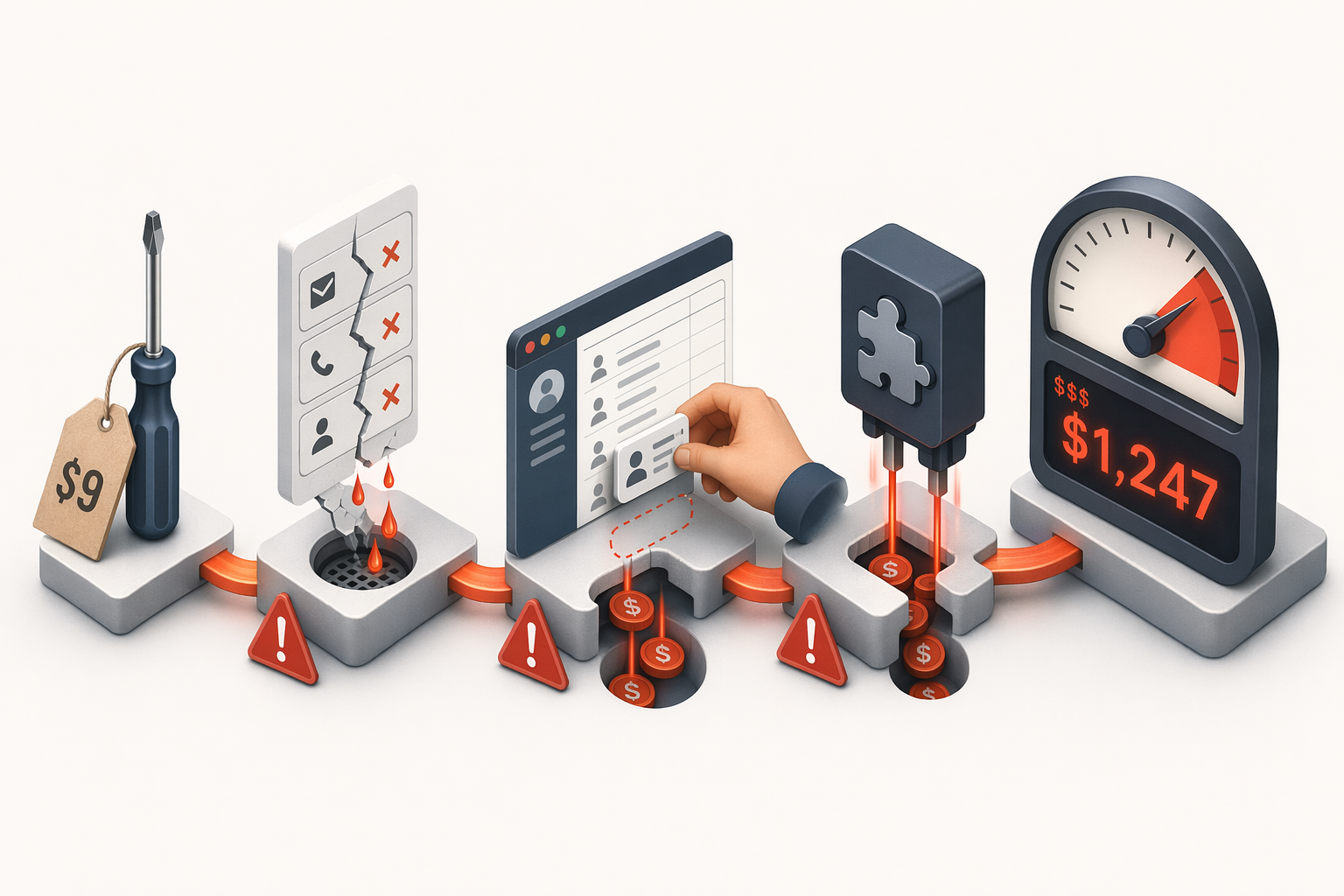 Illustration for: Hidden Costs That Turn 'Cheap' Tools Expensive