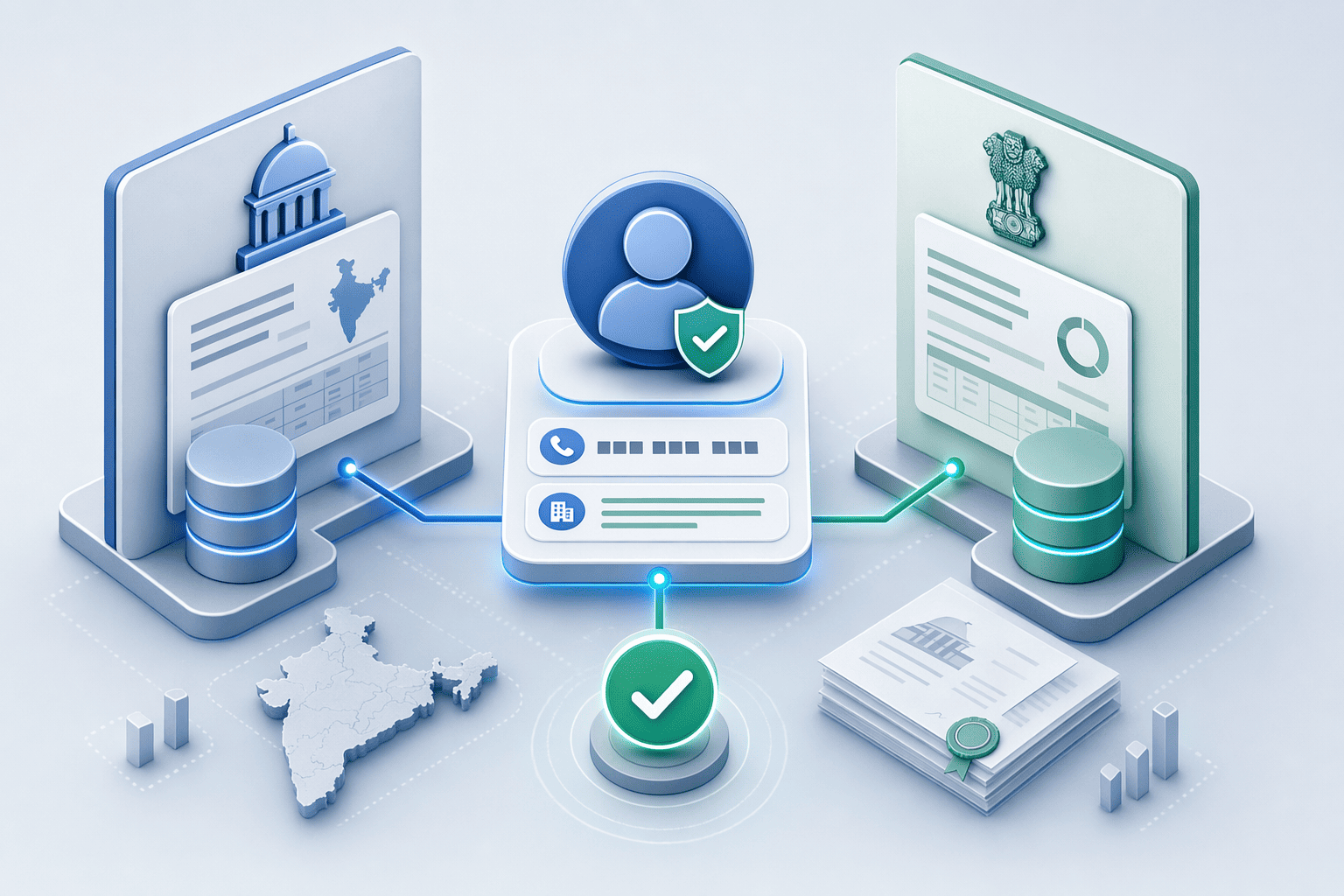 Illustration for: India-Specific Accuracy: Regional Data Gaps and GST Verification