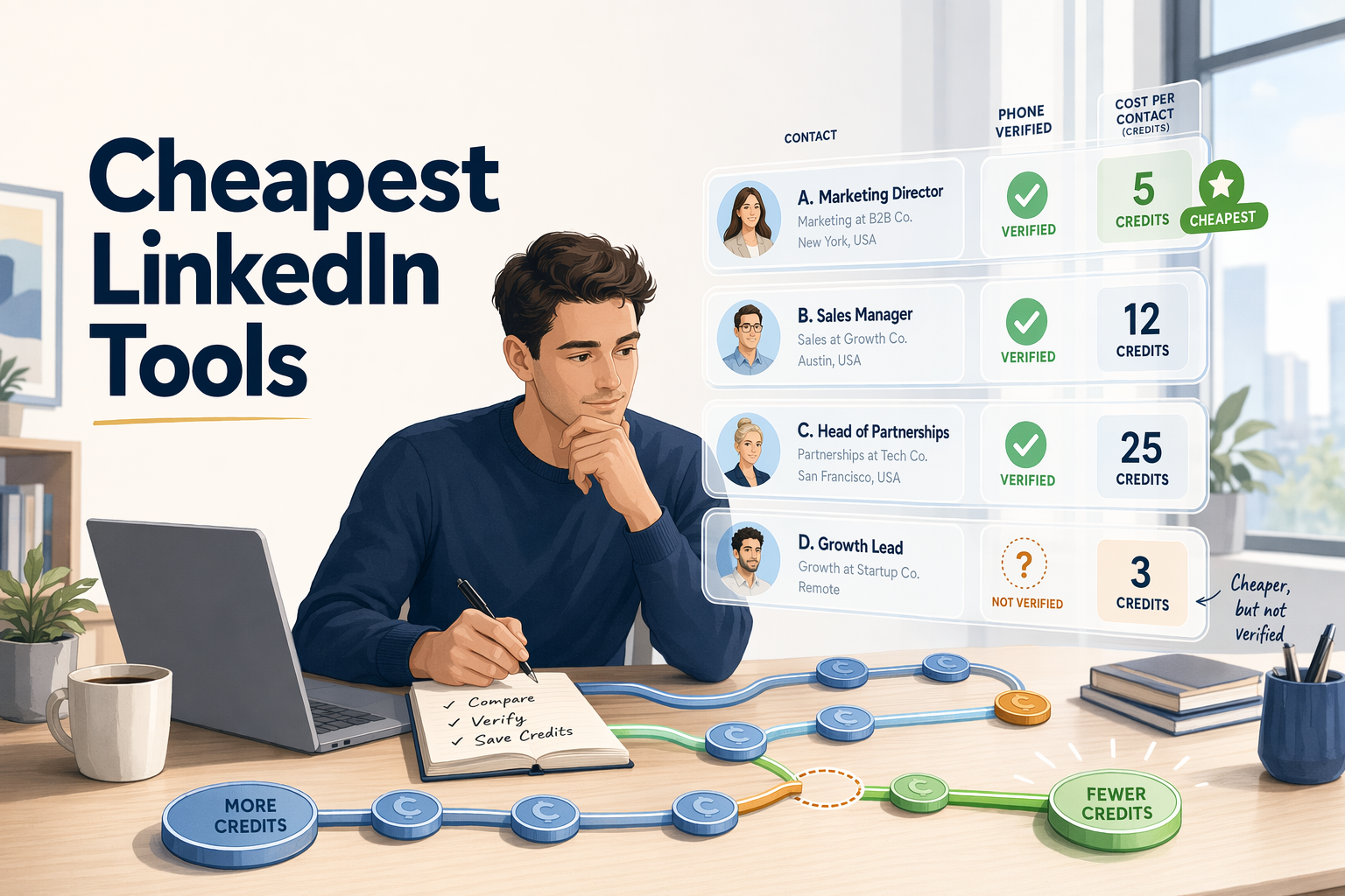6 Cheapest LinkedIn Contact Discovery Tools