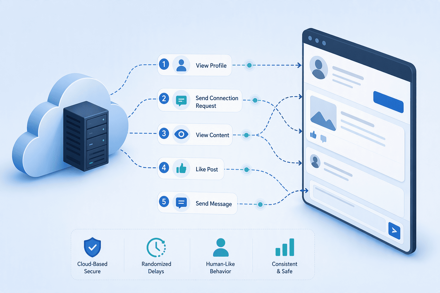 Illustration for 4. Waalaxy: Safe LinkedIn Automation That Stays Compliant on a Budget