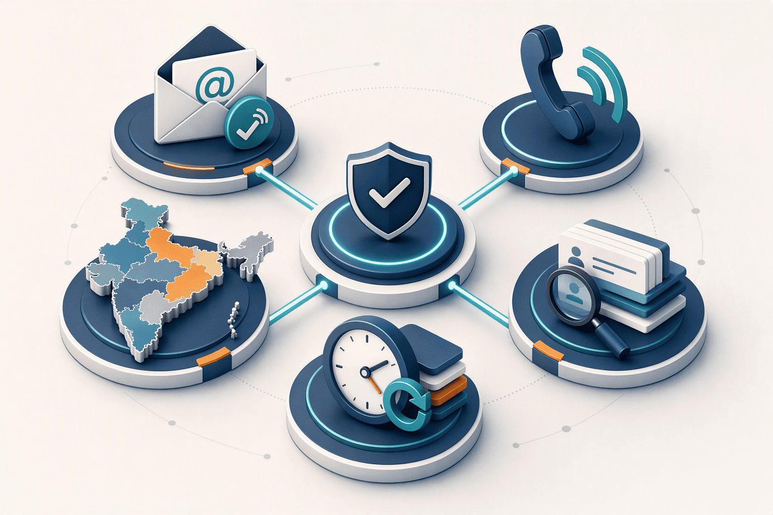 Illustration for: Five accuracy dimensions that matter for Indian B2B contact discovery