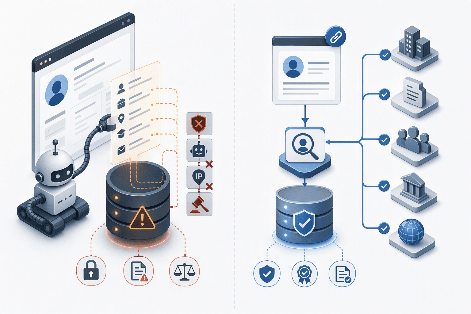 Illustration for: LinkedIn Contact Discovery: Compliance Architectures Compared