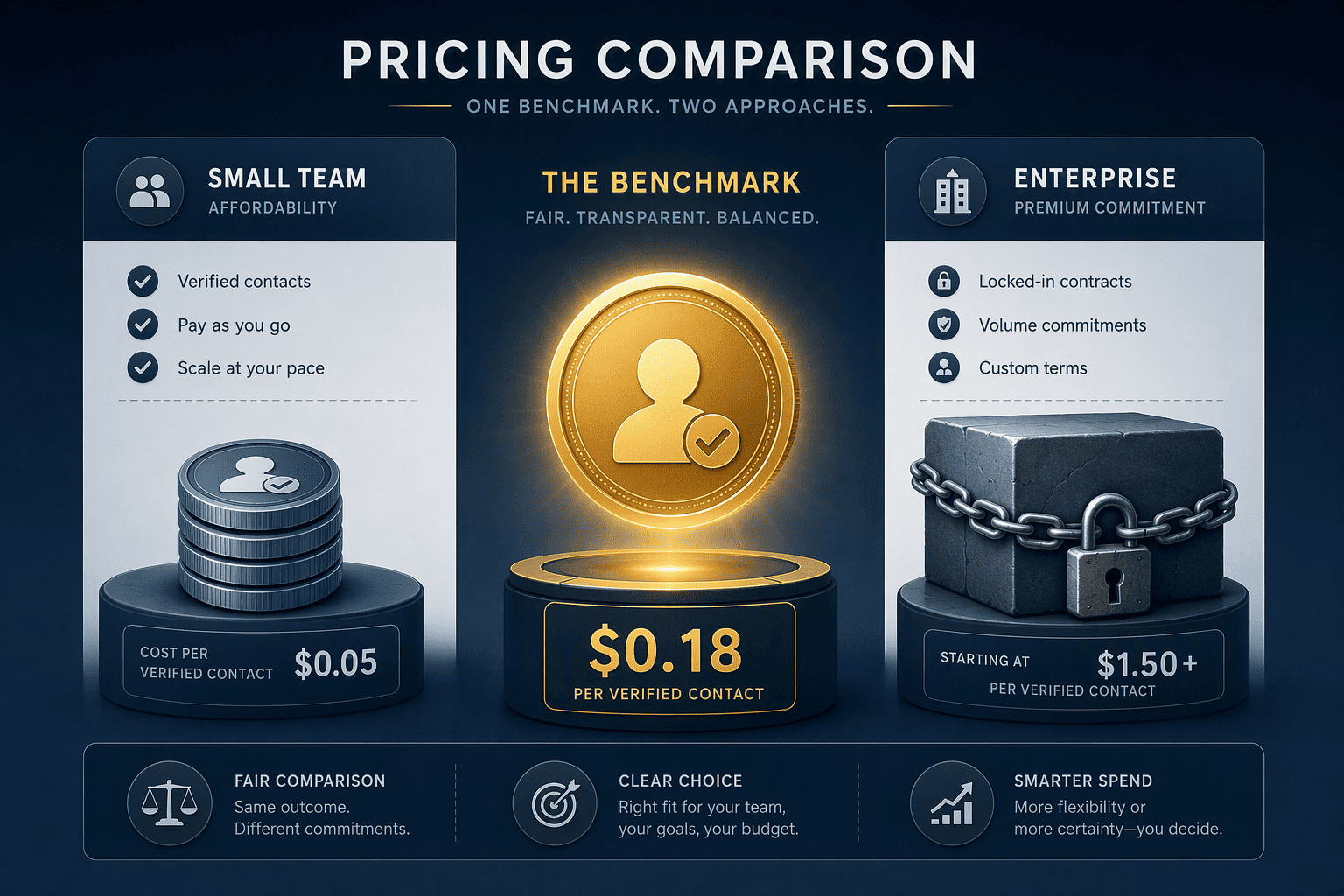 Illustration for Decoding Pricing: What Small Teams Should Pay per Verified Contact