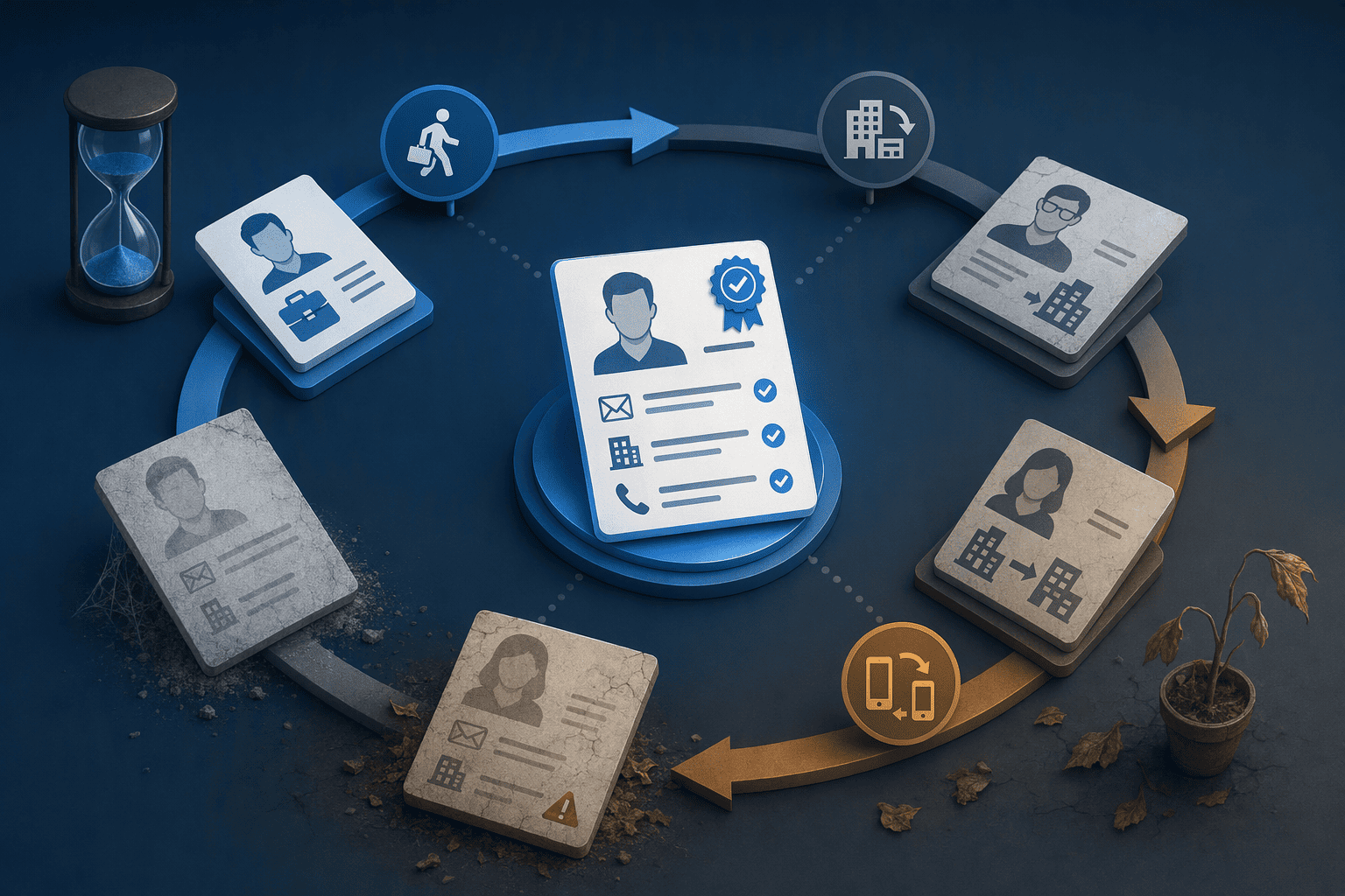 Illustration for: Data freshness and re-verification cycles for Indian contacts