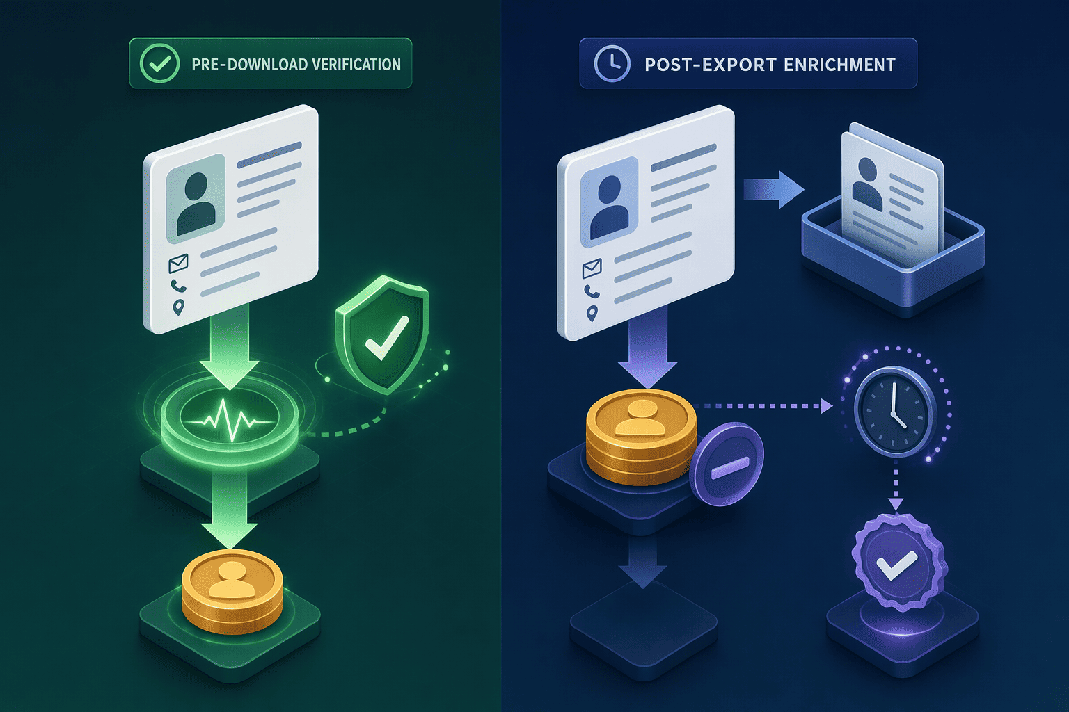 Illustration for: Verification Timing: Pre-Download vs Post-Export Models