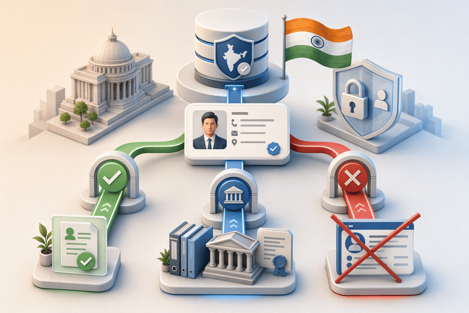 Illustration for: Compliance Frameworks for Indian B2B Contact Discovery
