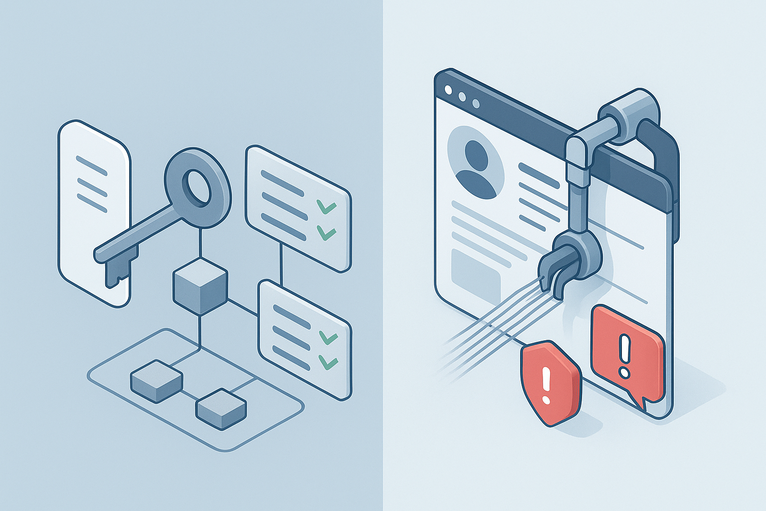 Illustration for: How Compliant Contact Enrichment Works: API-Based vs. Scraping Methods