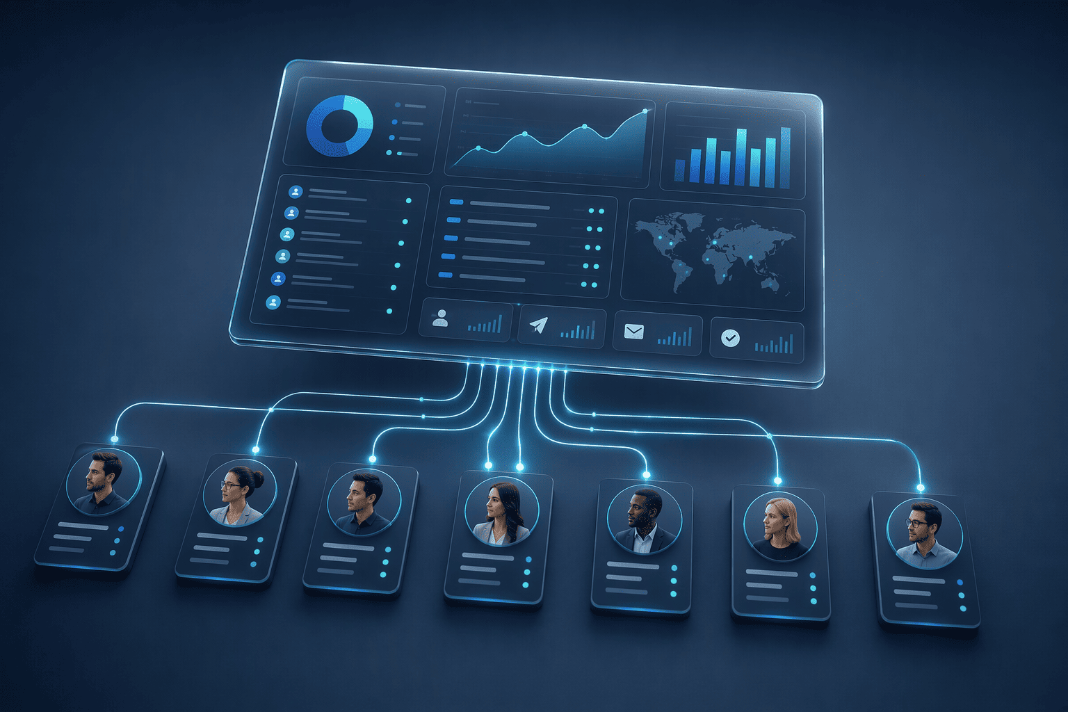 Illustration for 8. HeyReach, Multi-Sender Campaign Scaling with Centralized Control