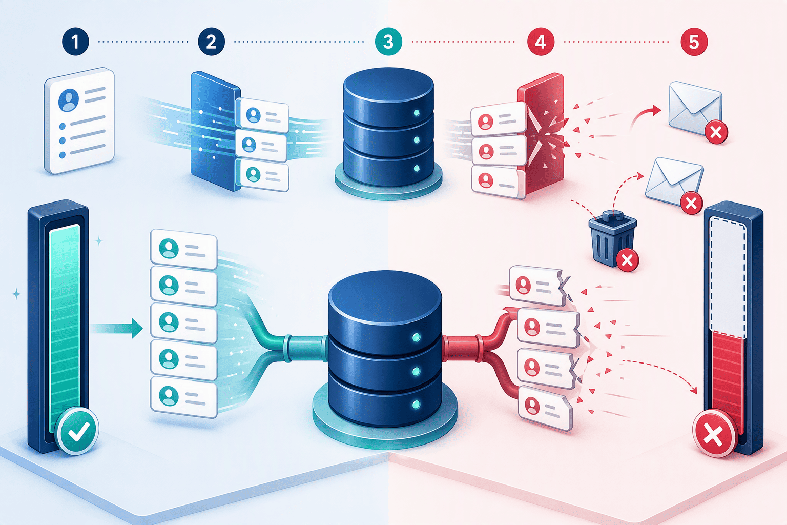 Illustration for 3. Lusha: The Single-Source Database with High Claimed vs. Real-World Accuracy Gaps
