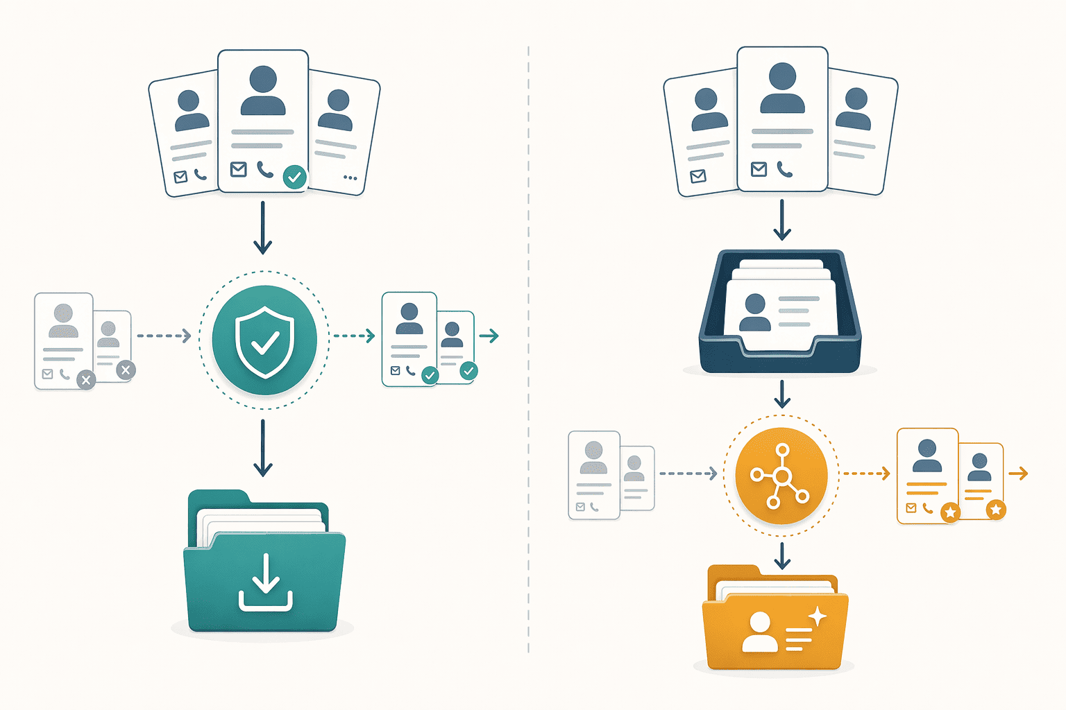 Illustration for: Pre-Download vs. Post-Export Verification: How They Work