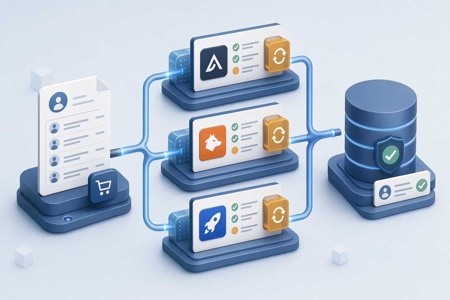 Illustration for: Post-Export Enrichment: Apollo.io, Hunter.io & RocketReach