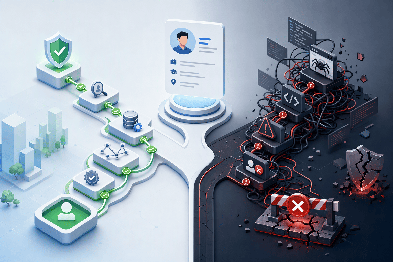 Illustration for: Compliance Models Compared: Enrichment-Based vs Direct LinkedIn Scraping
