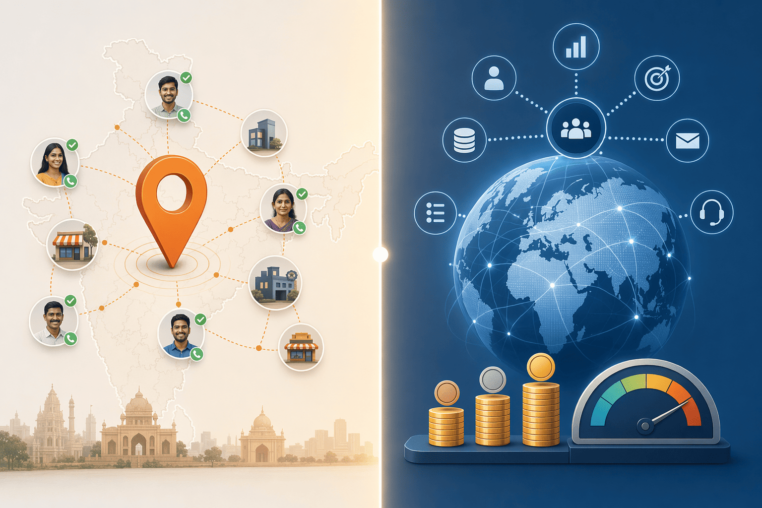 Illustration for: Regional vs. Global Platforms: Trade-offs for Indian Prospecting