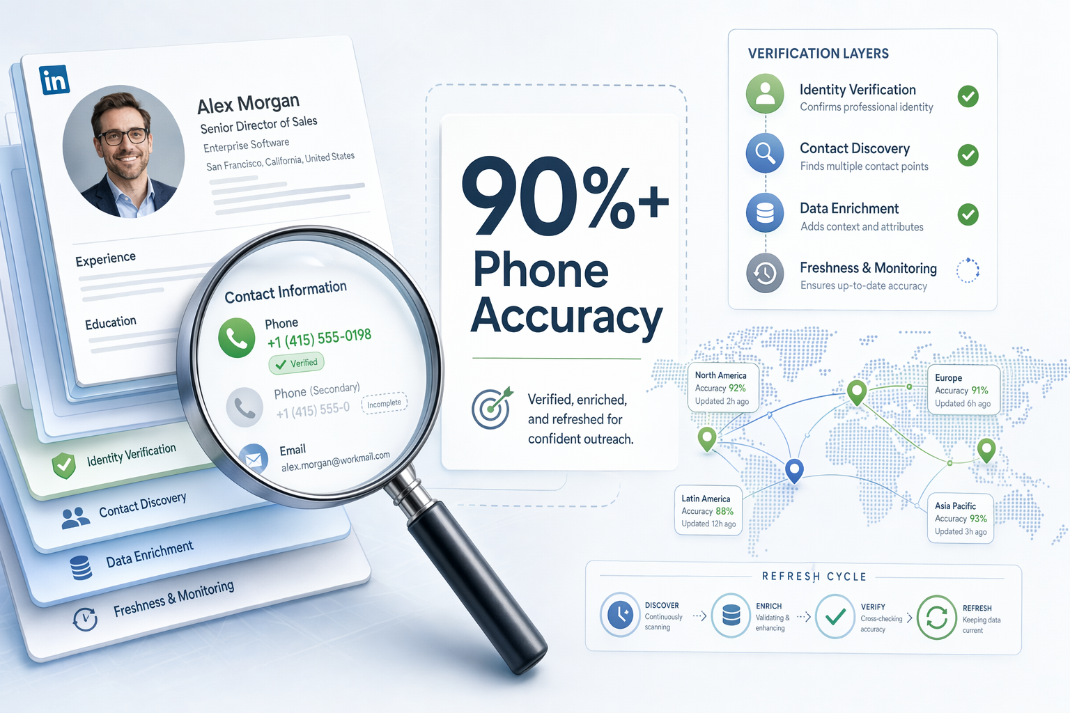 Best LinkedIn Contact Tools: 90%+ Phone Accuracy (2026)