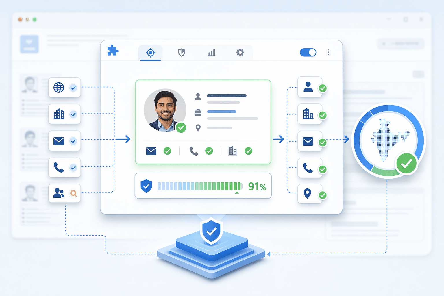 Illustration for: PeakAi: Pay-Per-Verified-Number with 91% India Accuracy