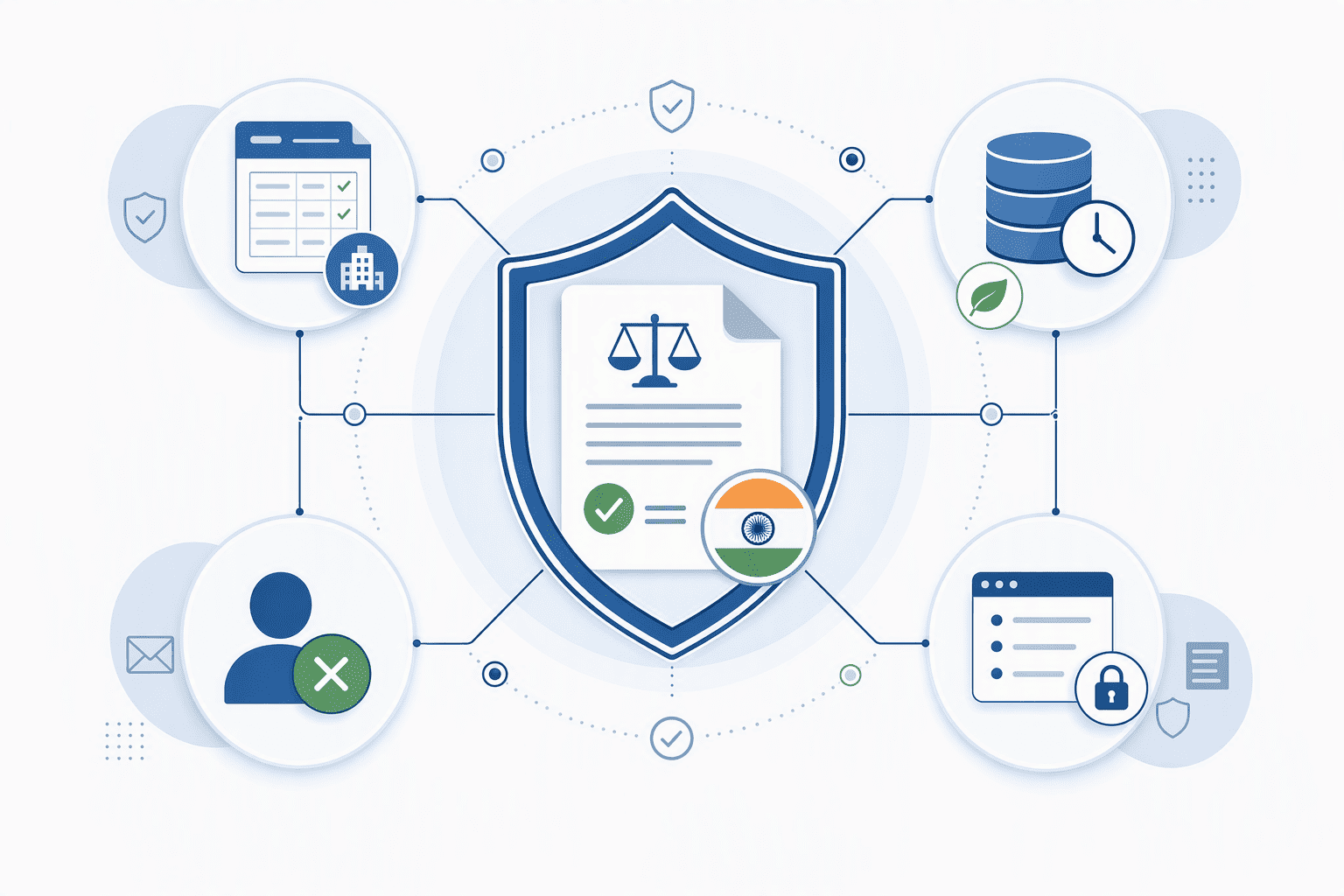 Illustration for: Compliance Considerations: DPDP Act, GST Validation, and LinkedIn ToS
