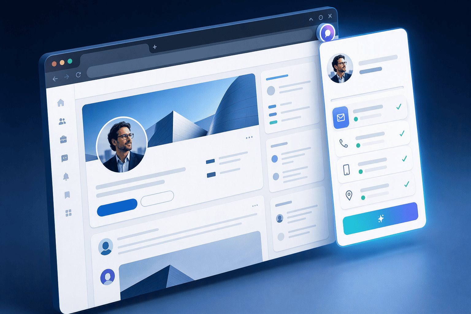 Illustration for 5. Kaspr, Real-Time LinkedIn Widget for Instant Contact Reveal