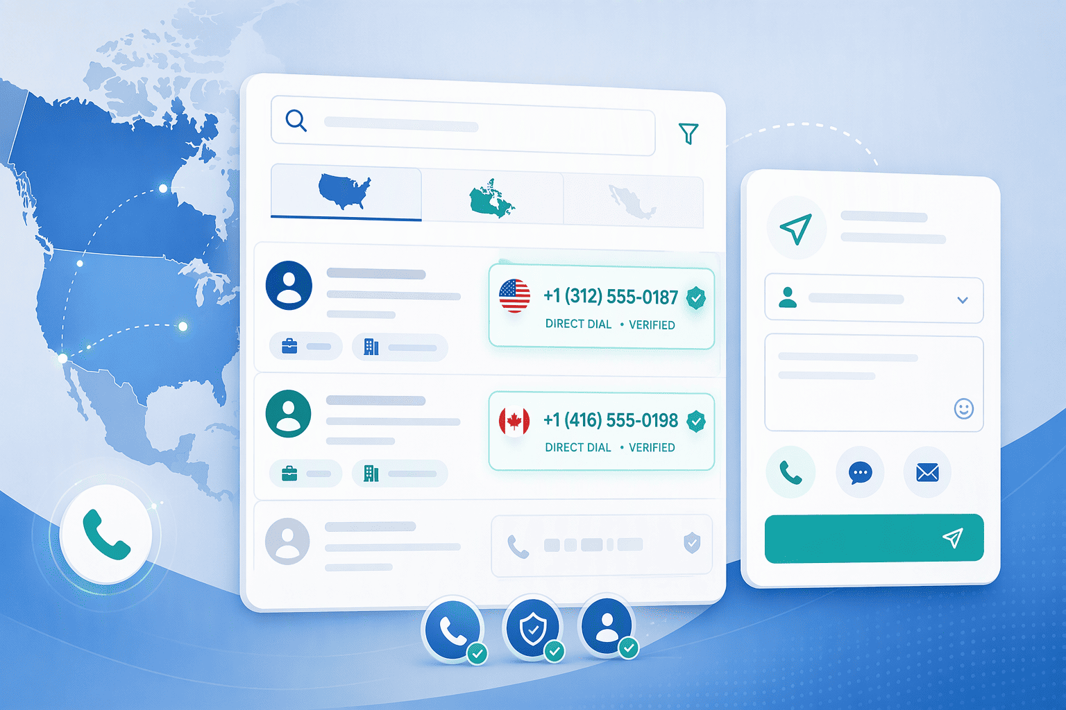 Illustration for 3. Lusha: The phone-number accuracy leader for North America