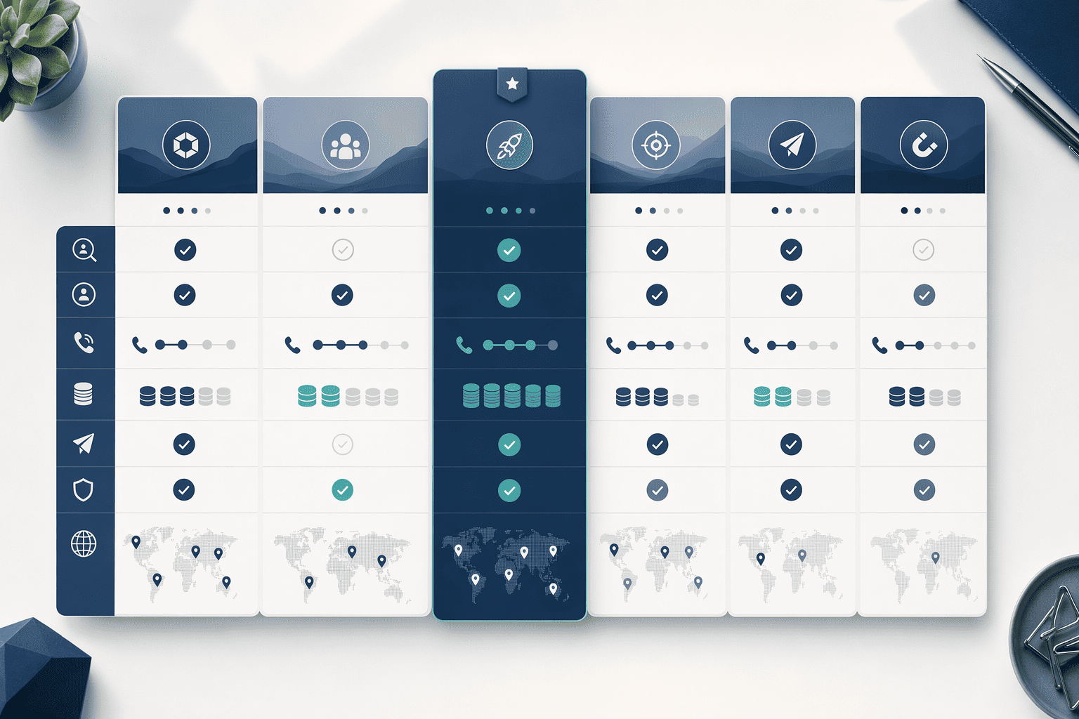 Illustration for: 6 LinkedIn Prospecting Platforms Compared by Verification Methodology