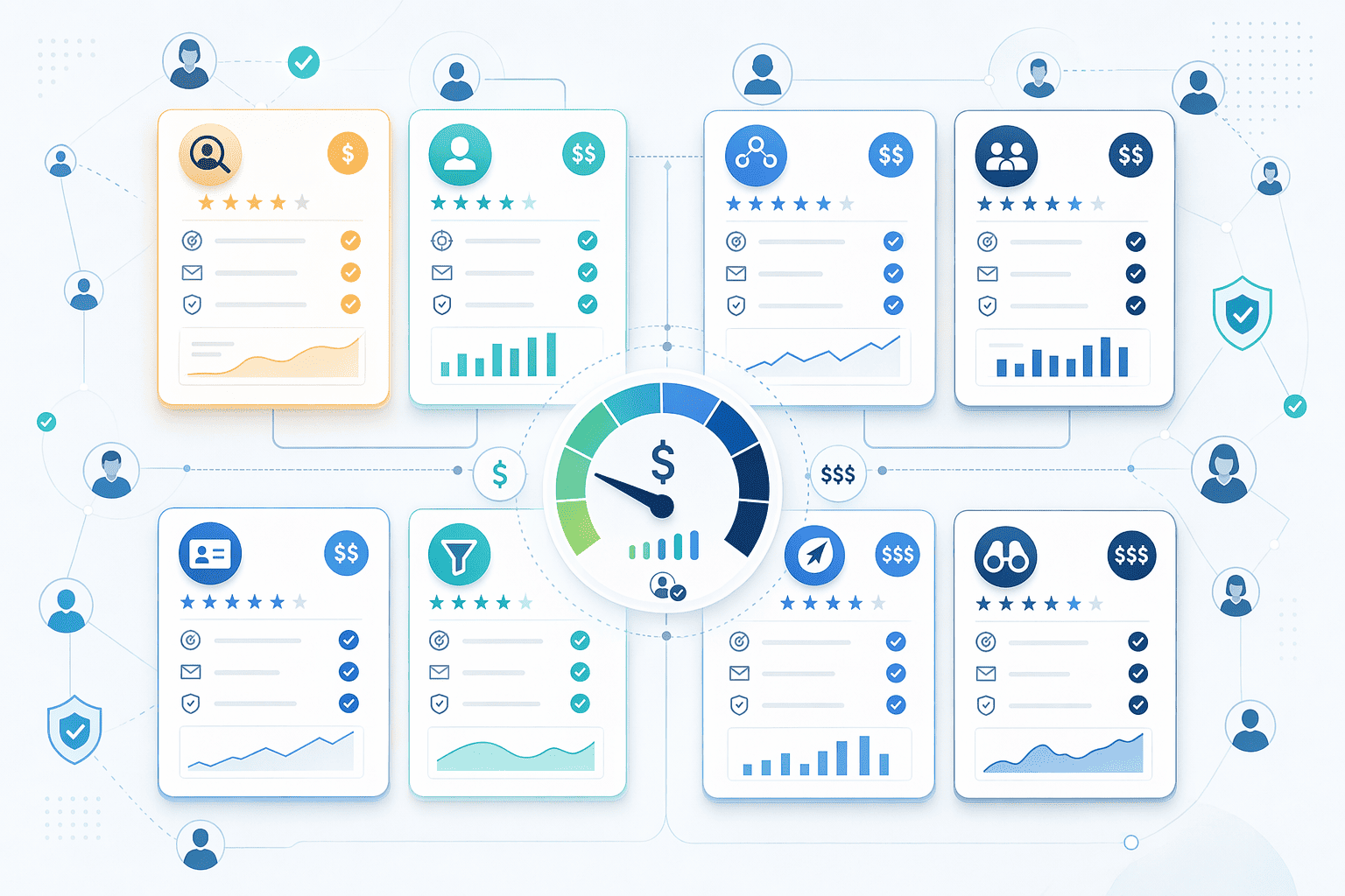 Illustration for: 8 Most Affordable LinkedIn Contact Discovery Tools Compared