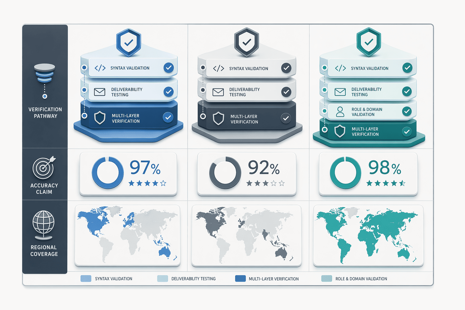Illustration for: Platform Comparison: Verification Depth and Accuracy Claims