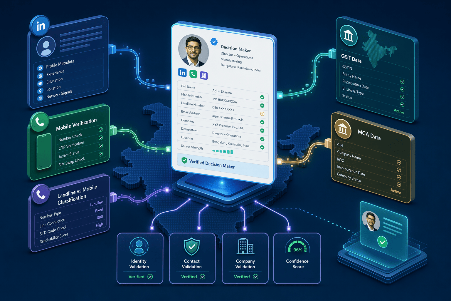 Illustration for: Why India B2B Prospecting Demands Region-Specific Contact Intelligence