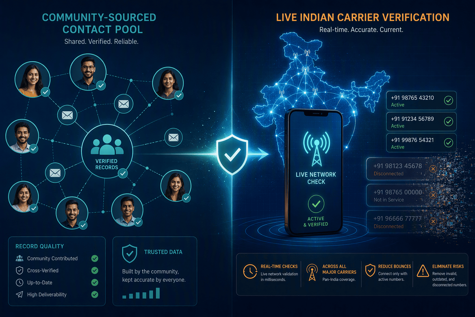 Illustration for 2. Lusha: Global B2B data with community-sourced contacts, but India mobile accuracy gaps