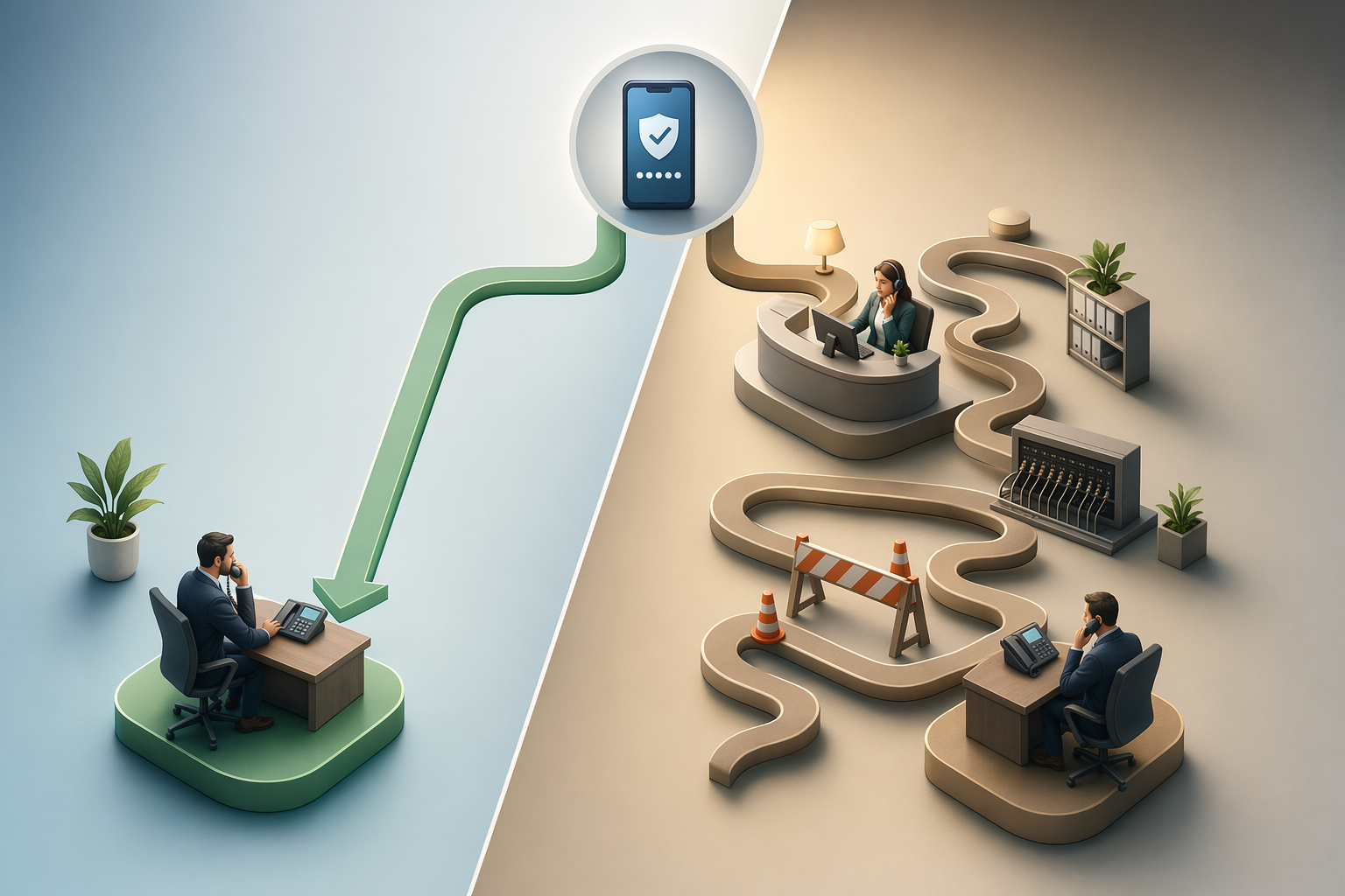 Illustration for: Direct Dial vs. Switchboard Detection: Which Tools Identify Number Type
