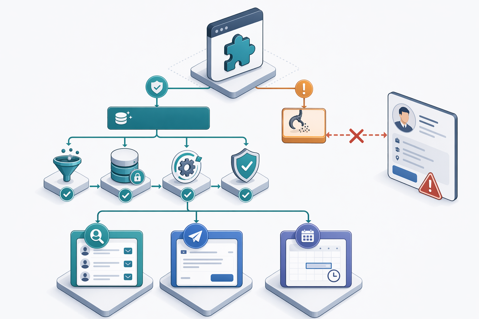 Illustration for: How Chrome Extensions Verify LinkedIn Contact Data