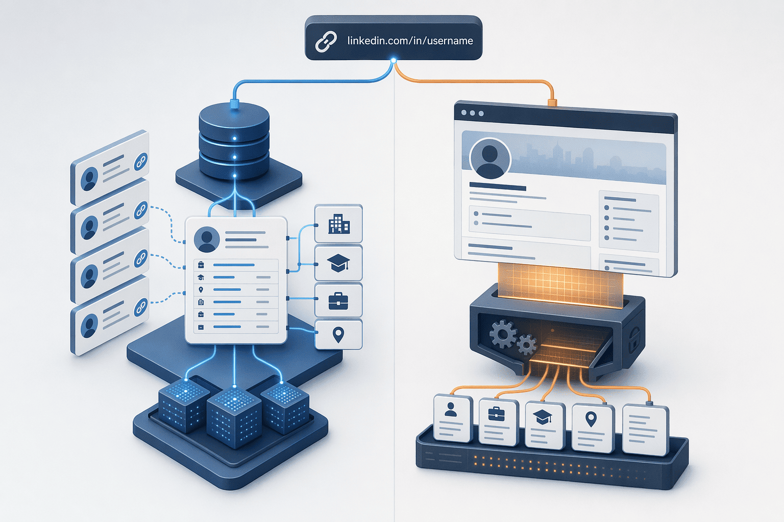 Illustration for: Data Sourcing Methods: Enrichment vs Direct Scraping