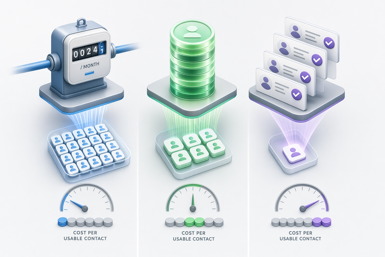 Illustration for: Pricing Model Comparison: Subscription vs Credit-Based vs Pay-Per-Verified-Numbe
