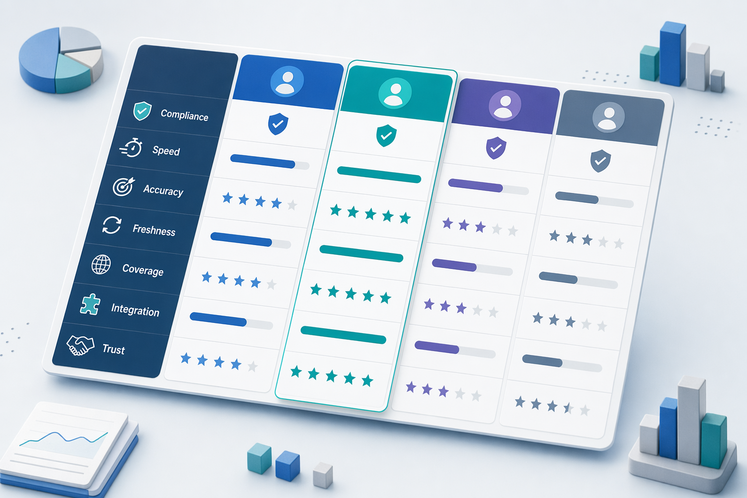 Illustration for: Real-Time Enrichment Platform Comparison Table