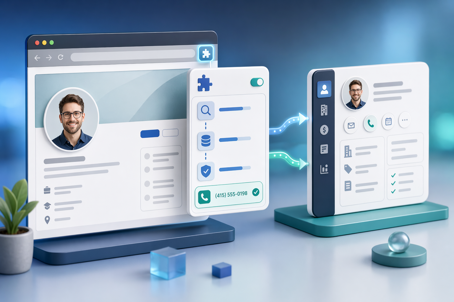 Illustration for: Lusha: Quick Contact Lookups with Verified Direct Dials