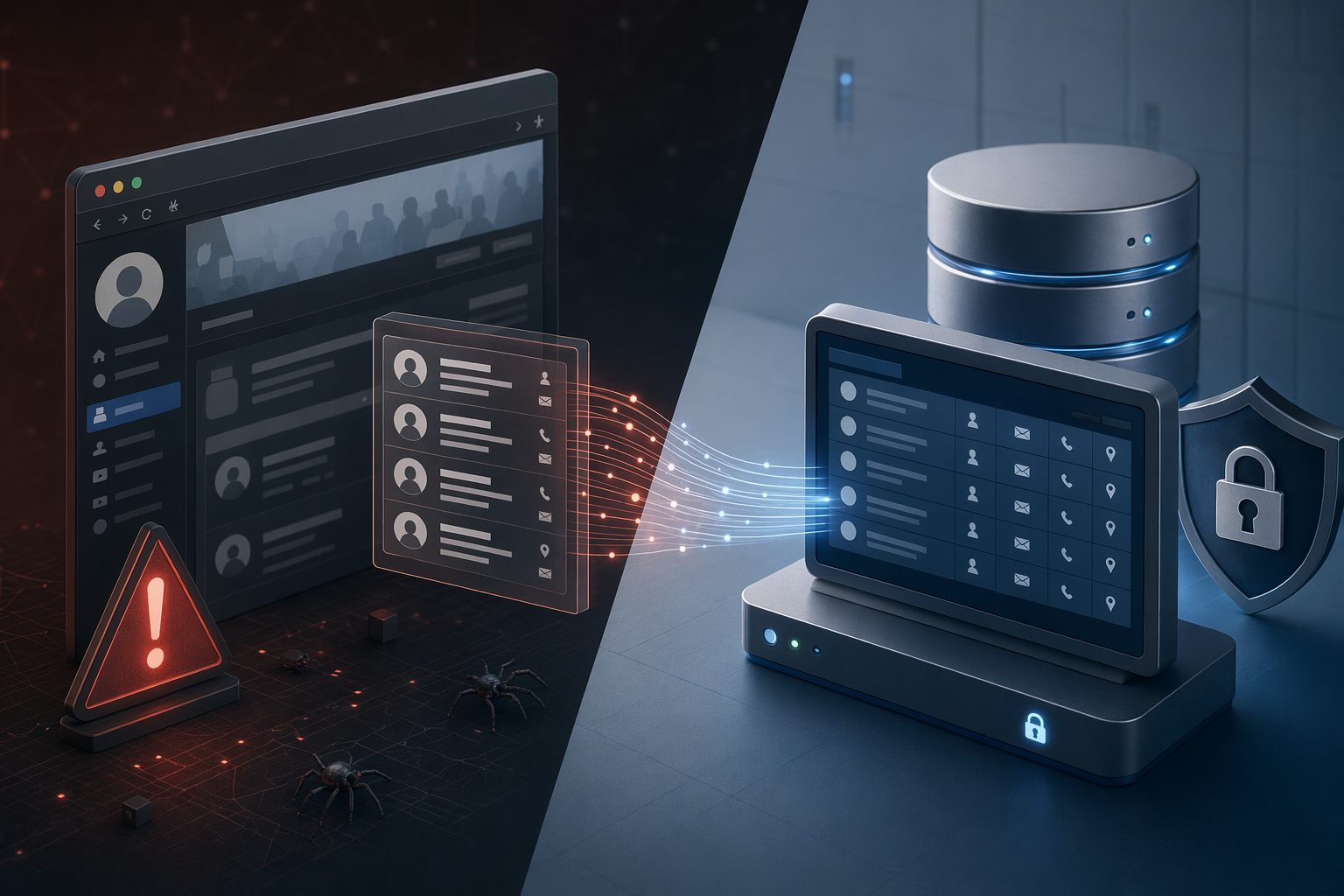 Illustration for: Compliance Risk: Scraping vs. Independent Database Enrichment