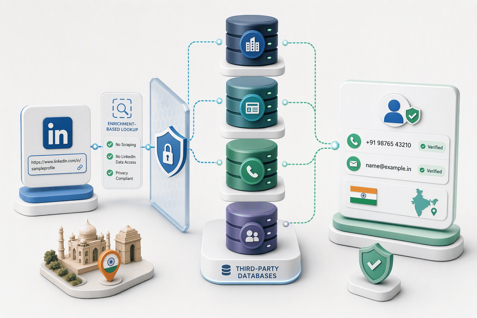Illustration for: PeakAi: Compliant Enrichment with India-Specific Verification