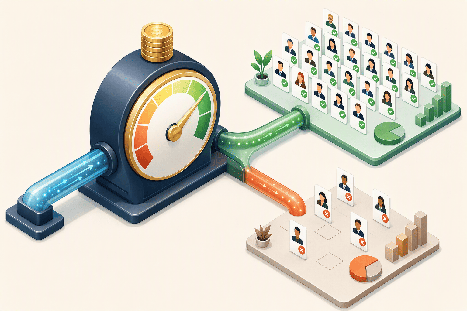 Illustration for 3. Lusha, Pay-As-You-Go Credits for Indian Sales Floors