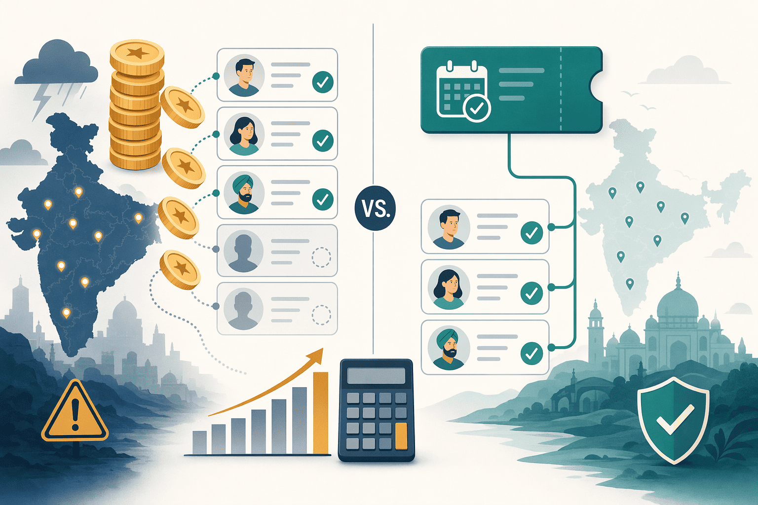 Illustration for: Pricing Models: Pay-Per-Use vs. Subscription for Indian Markets